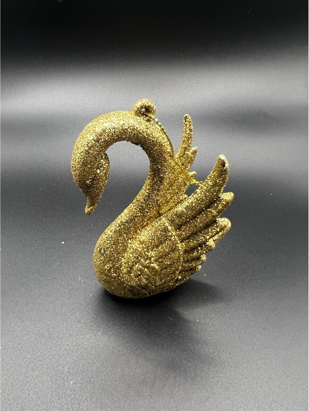 Kurt Adler Gold Glitter Sparkle Swan Ornament Christmas